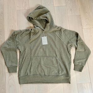 Everlane Track Hoodie L - Heather Olive